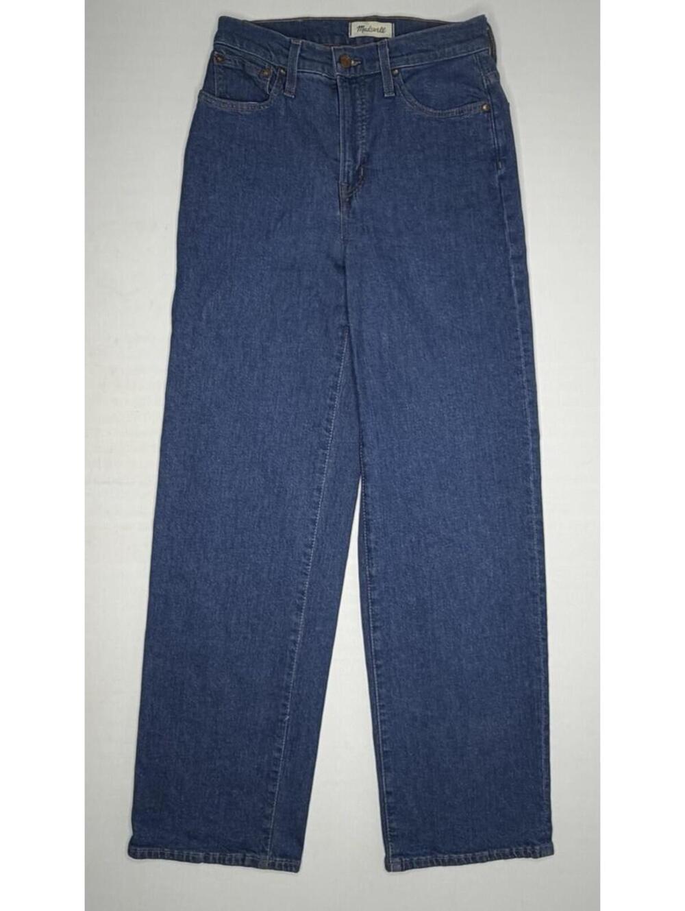 Madewell 26 The Perfect Vintage Wide Leg Dark Wash Denim Jeans P150